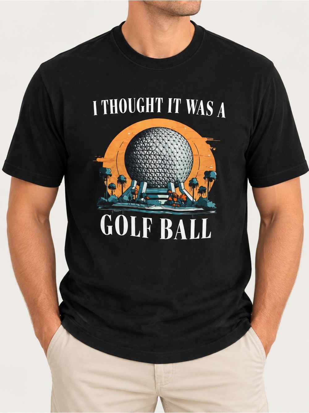 Men’s Black Disney 'I Thought It Was A Golf Ball' Graphic Tee